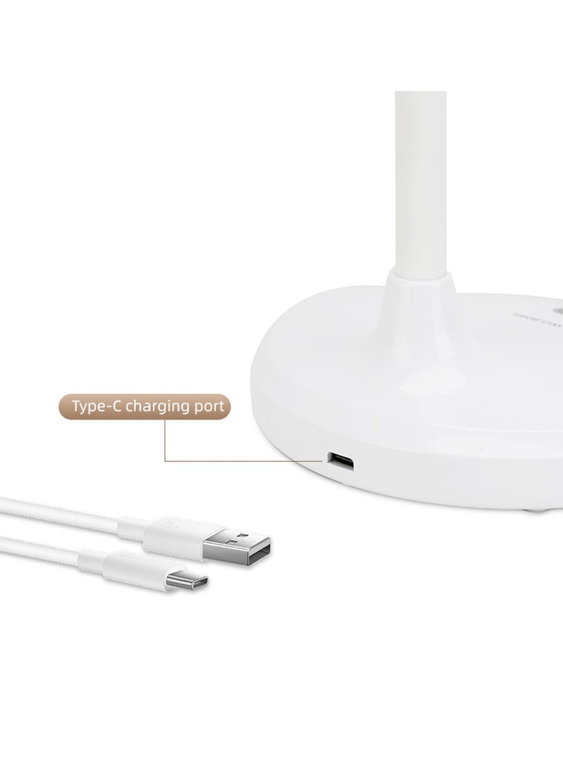 ويداسي مصباح طاولة LED مع تحكم باللمس وشحن من النوع C و3 مستويات سطوع وحماية للرأس والعين قابلة للتعديل WD-6046 - Image 5