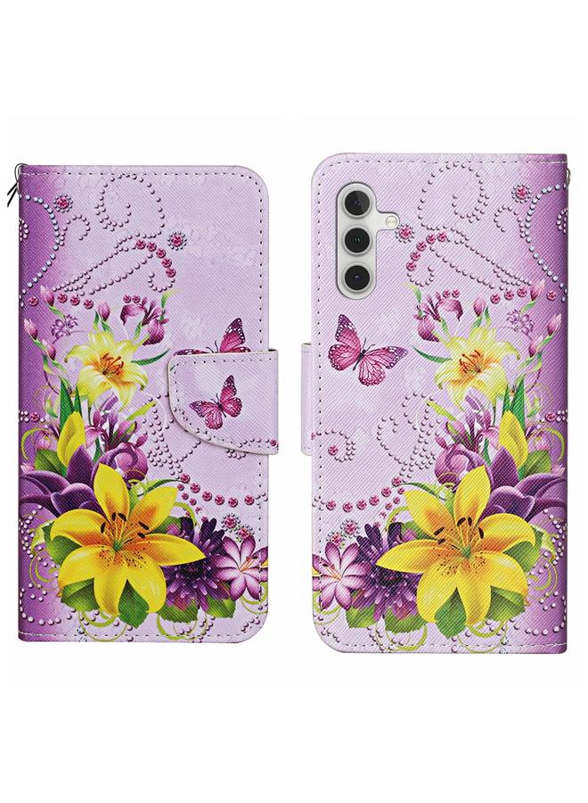 اس-توب جراب جلدي لهاتف Samsung Galaxy S25 5G بنمط رسم ملون - Image 1