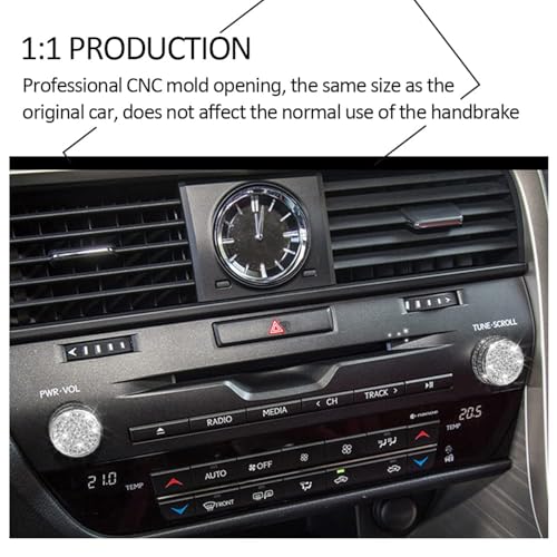 CUCHIYUN 2 PCS Bling Car Accessories Volume Knob Cap PWR VOL Knob Compatible with Lexus Accessories RX GS RX270 RX350 GS300 GS350 2020-2013 - Image 4