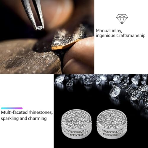CUCHIYUN 2 PCS Bling Car Accessories Volume Knob Cap PWR VOL Knob Compatible with Lexus Accessories RX GS RX270 RX350 GS300 GS350 2020-2013 - Image 5