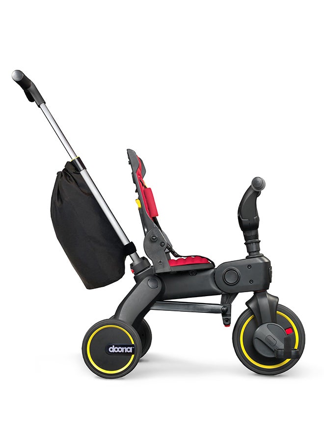 Doona Liki Trike S3 Kids 4‑in‑1 Ride‑On Tricycle, Converts to Scooter and Pushbike, Easily Foldable, Adjustable Seat and Canopy with Parent Push Handle, For Ages 1–5, Flame Red - Image 5