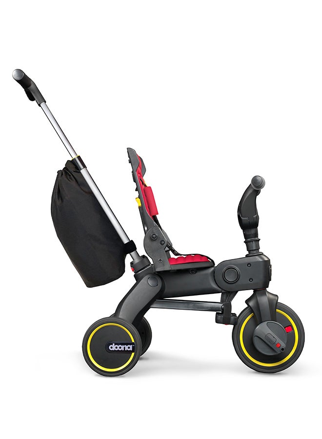 Doona Liki Trike S3 Kids 4‑in‑1 Ride‑On Tricycle, Converts to Scooter and Pushbike, Easily Foldable, Adjustable Seat and Canopy with Parent Push Handle, For Ages 1–5, Flame Red - Image 4