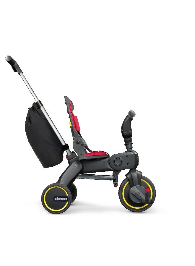 Doona Liki Trike S3 Kids 4‑in‑1 Ride‑On Tricycle, Converts to Scooter and Pushbike, Easily Foldable, Adjustable Seat and Canopy with Parent Push Handle, For Ages 1–5, Flame Red - Image 4