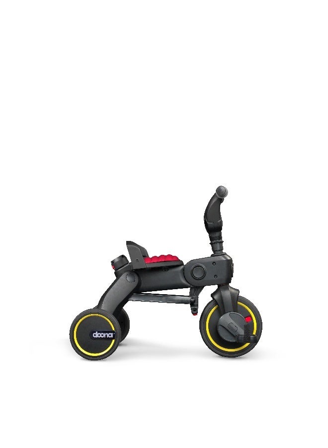 Doona Liki Trike S3 Kids 4‑in‑1 Ride‑On Tricycle, Converts to Scooter and Pushbike, Easily Foldable, Adjustable Seat and Canopy with Parent Push Handle, For Ages 1–5, Flame Red - Image 5