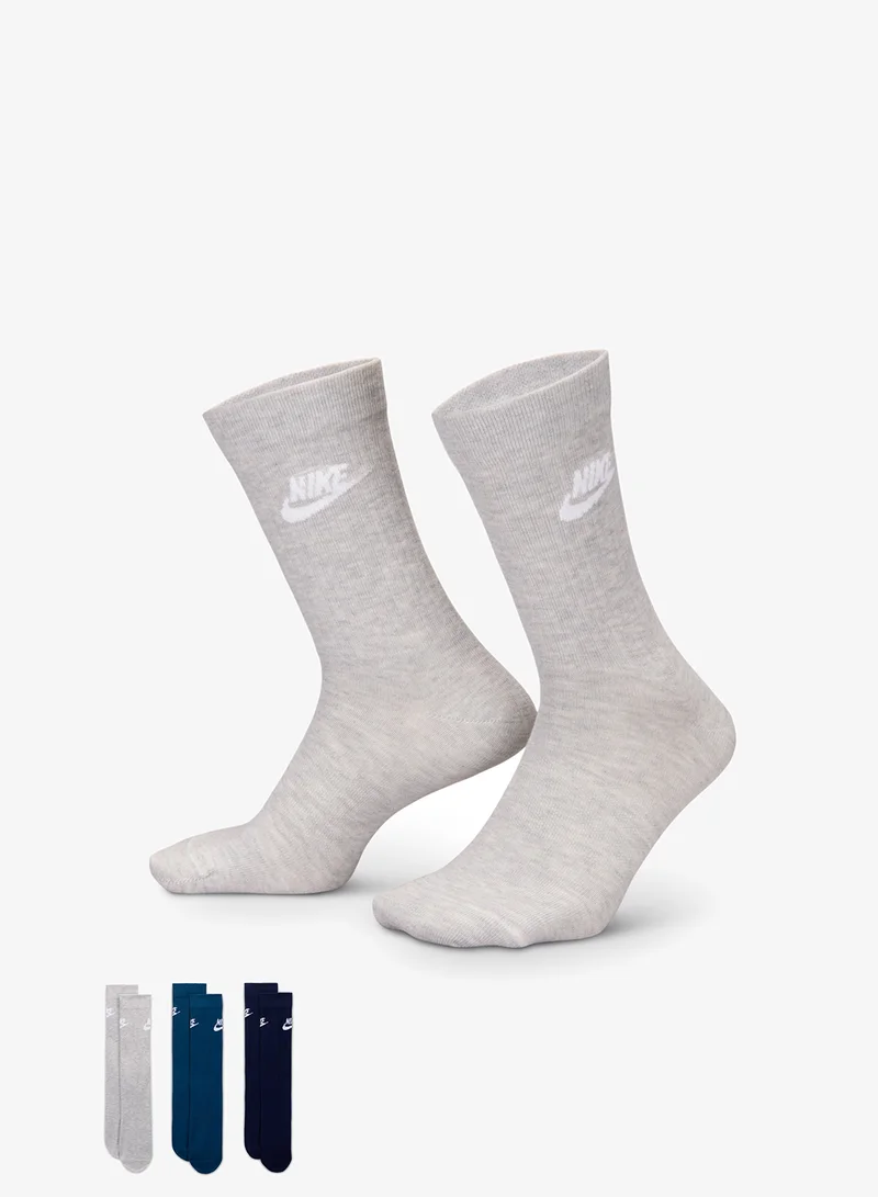 Nike 3 Pack Nsw Everyday Essential Crew Socks