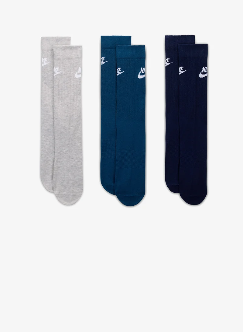 Nike 3 Pack Nsw Everyday Essential Crew Socks