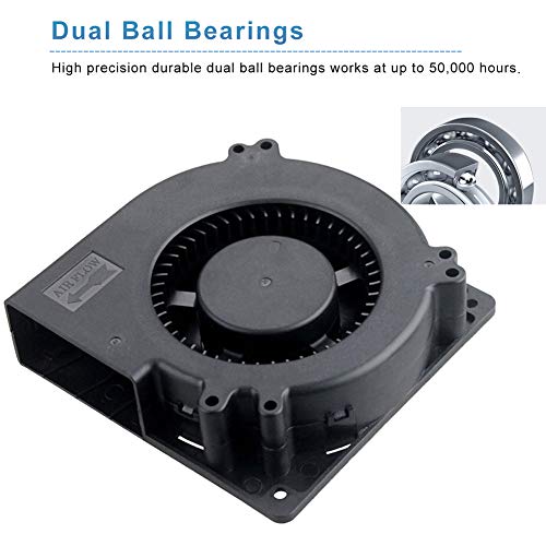 GDSTIME Brushless Radial Blower Fan High Speed 24V DC Centrifugal Fan 120mm x120mm x 32mm - Image 4