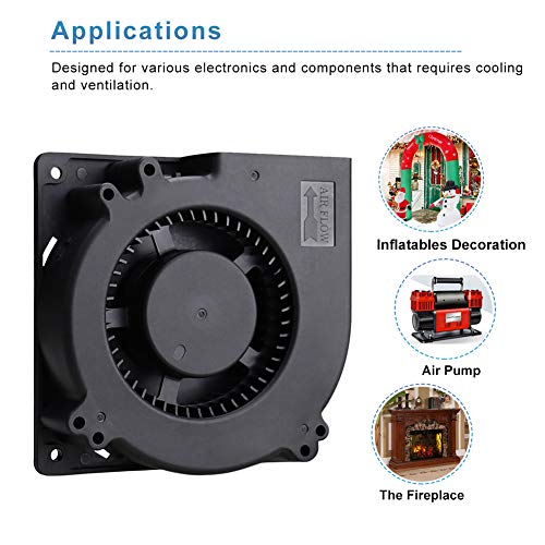 GDSTIME Brushless Radial Blower Fan High Speed 24V DC Centrifugal Fan 120mm x120mm x 32mm - Image 5