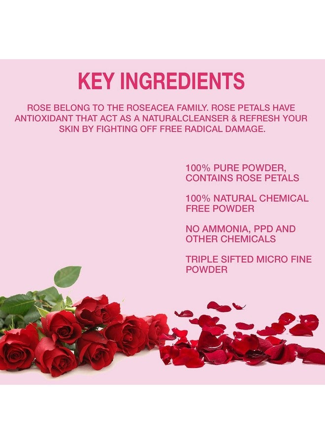 Pure Herbology Pure and Natural Double Filtered Rose Petal Powder For Skin, Face Pack Mask for Fairness, Tanning & Glowing Skin, 300gm - Image 4