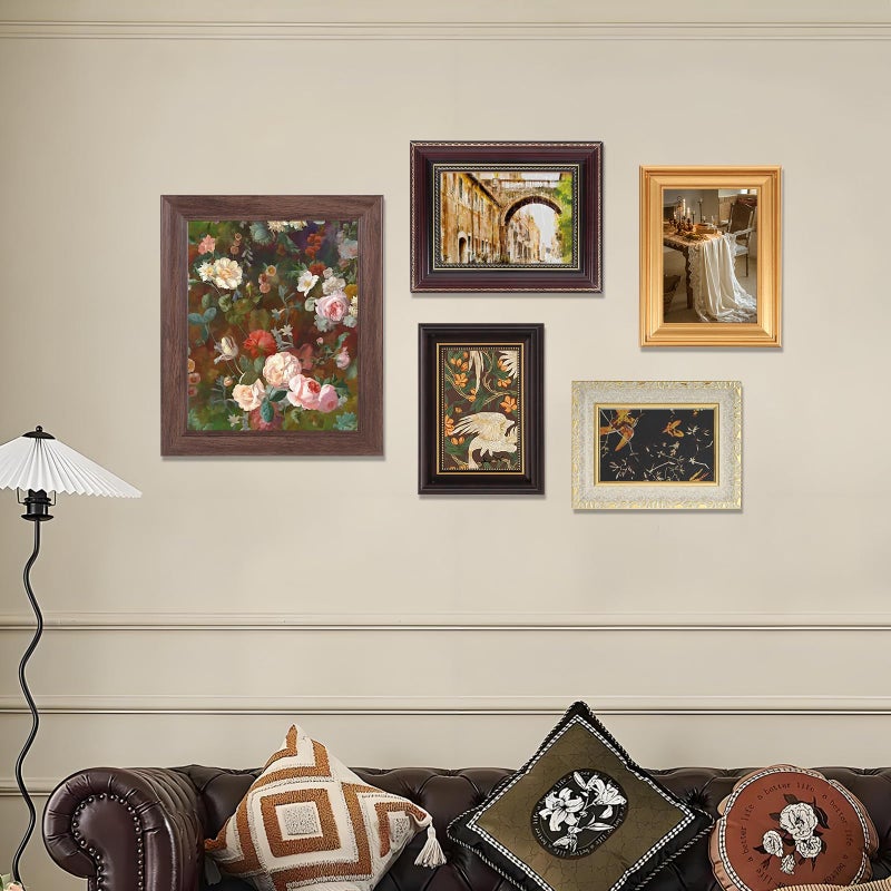 Foxtell 10 Pack Vintage Picture Frames for Wall or Tabletop Display Ornate Vintage Picture Frames Vintage Wall Art for Gallery Bedroom Living Room Antique Photo Frame for Wall DÃ©cor - Image 5