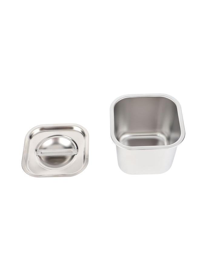 Thoraya 201 Stainless Steel Seasoning Box Multi Purpose Kitchen Spice Jar Container with Lid for Spice Salt Sugar Square  - Image 1