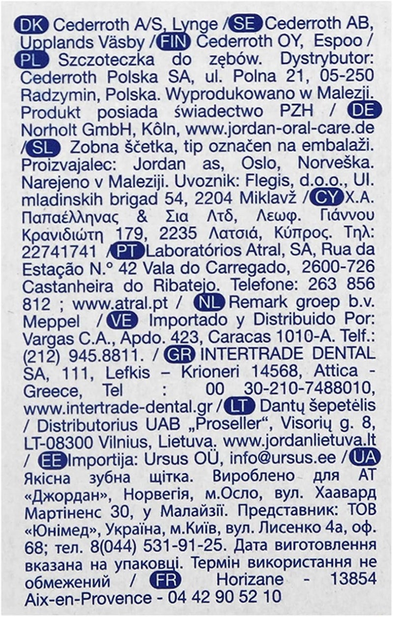 Jordan Total Clean Medium Toothbrushes Pack of 4 - Image 3