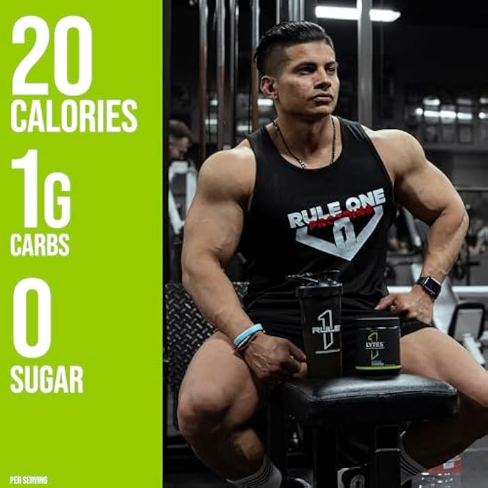 Rule 1 Proteins Rule 1 Lytes - Hydration Support Mix Featuring 5 Electrolyte Minerals Enhanced with Citrulline, Coconut Water, and Watermelon Powders, Plus Antioxidant Vitamin C (40 Servings, Blue Razz) - Image 2