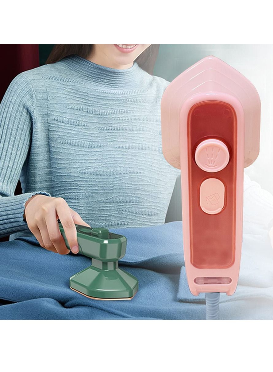 Portable Handheld Steam Iron Mini Travel Iron Fabric Garment Iron Ironing Wrinkles Removing Lightweight Steamer for Home Office Travel