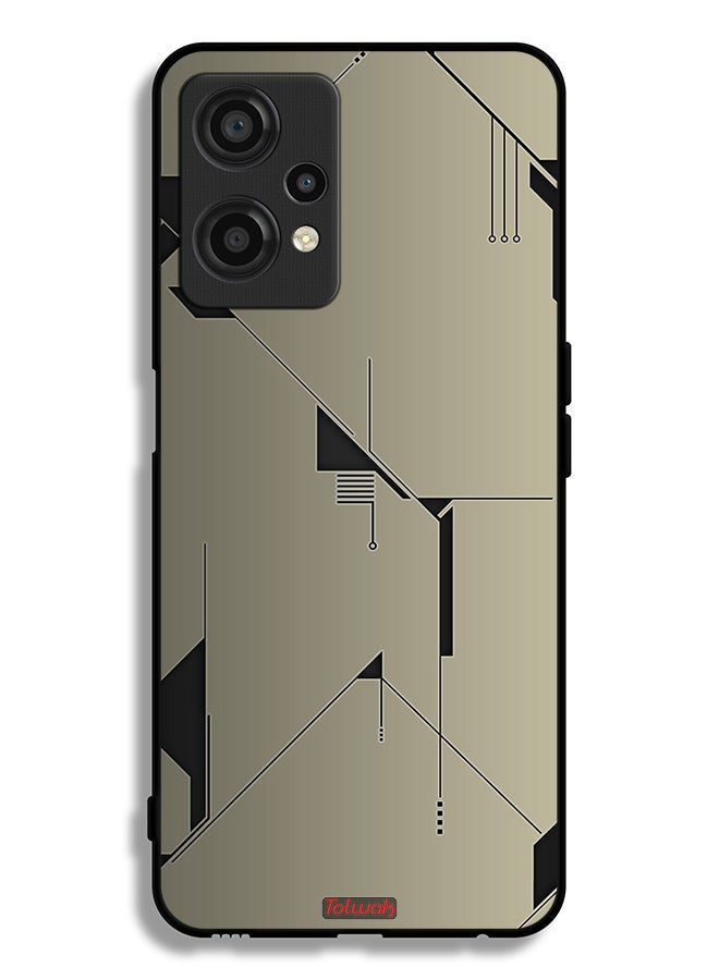 Tolwak OnePlus Nord CE 2 Lite 5G Protective Case Cover Minimalism Abstract Digital Art - Image 2