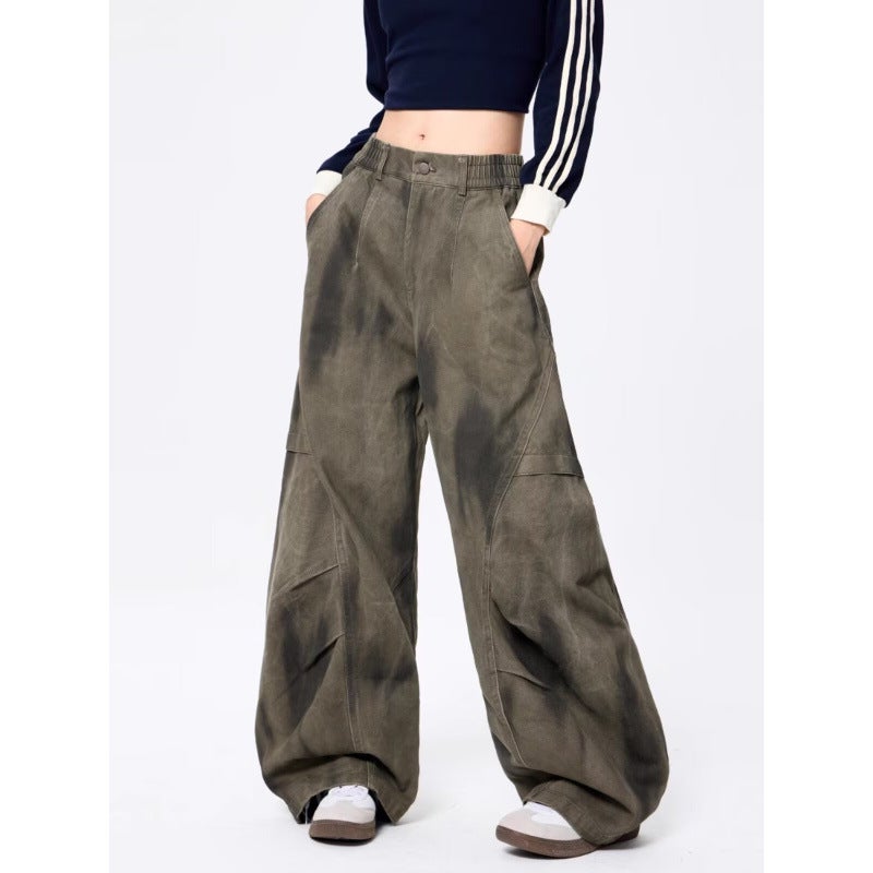Unisex Classic Denim Jeans Loose Fit Daily Outdoor Wear - Image 1