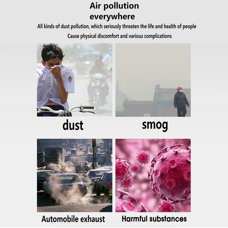 Masks Replaceable KN95 Standard Filter Mask 5-layer Filtration Anti-dust Haze Exhaust High-efficiency Filtering Soft Silicone - Image 5