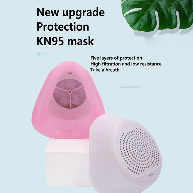 Masks Replaceable KN95 Standard Filter Mask 5-layer Filtration Anti-dust Haze Exhaust High-efficiency Filtering Soft Silicone - Image 4