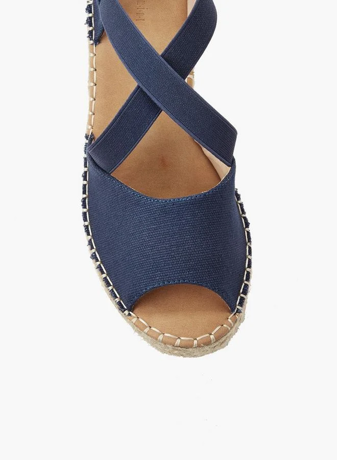 Peppermint Navy Women Wedge Heel Espadrilles for Women | Best Price UAE