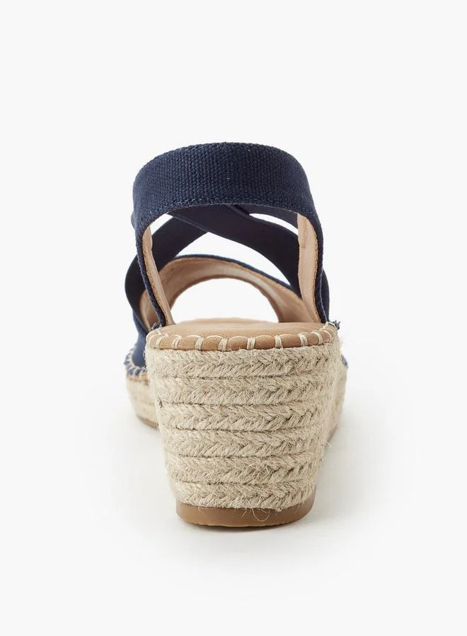 Peppermint Navy Women Wedge Heel Espadrilles for Women | Best Price UAE