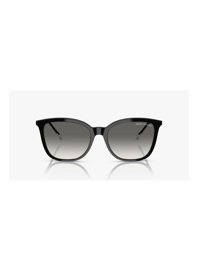 Armani Exchange Woman BUTTERFLY  SUNGLASSES- AX 4151S - lense size:55mm - SHINY BLACK - Image 4