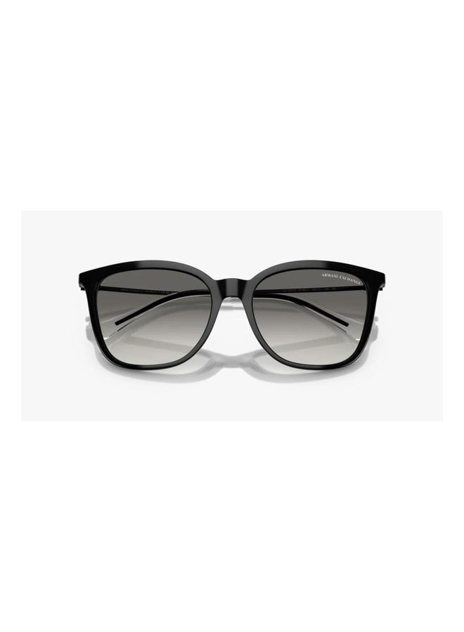 Armani Exchange Woman BUTTERFLY  SUNGLASSES- AX 4151S - lense size:55mm - SHINY BLACK - Image 3