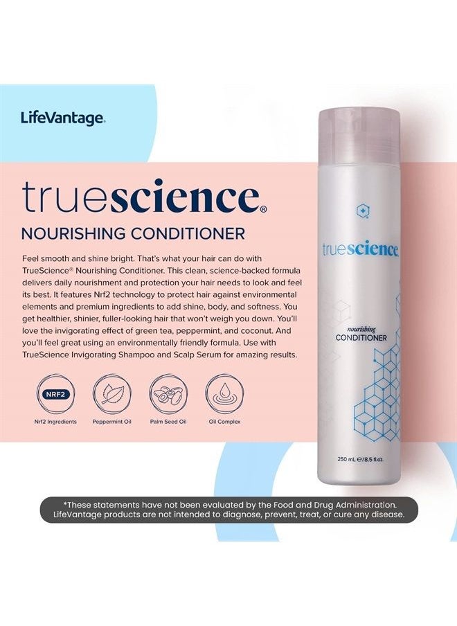 LifeVantage - TrueScience Nourishing Hair Conditioner by LifeVantage, 250ml, Includes Nrf2 Ingredients, Oil Complex, Peppermint Oil & Palm Seed Oil, With Invigorating Effect of Green Tea, Peppermint & Coconut Oil - Image 1