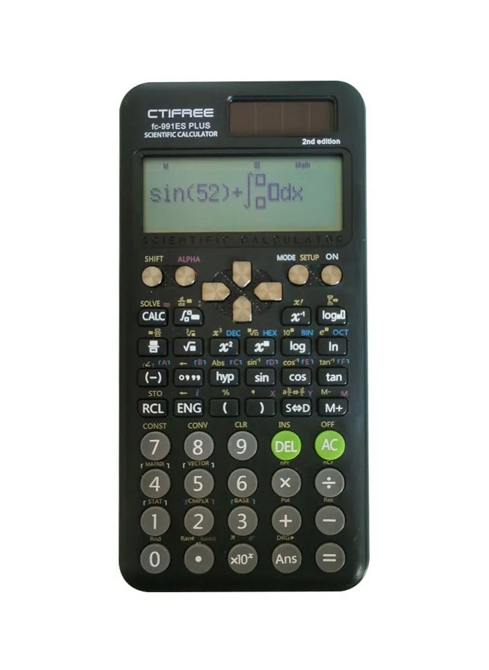CTIFREE Fc991Advanced Scientific Calculator 2nd Gen - Dual Use for Students & Office Professionals, Multifunctional Engineering/Business Math Tool  - Image 1