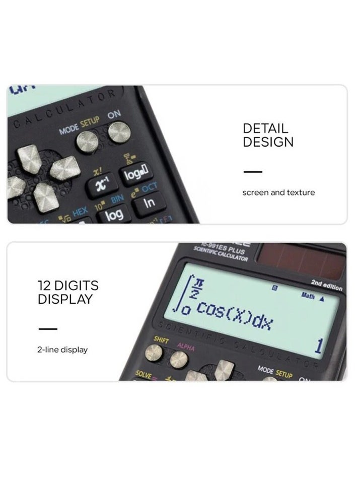 CTIFREE Fc991Advanced Scientific Calculator 2nd Gen - Dual Use for Students & Office Professionals, Multifunctional Engineering/Business Math Tool  - Image 3