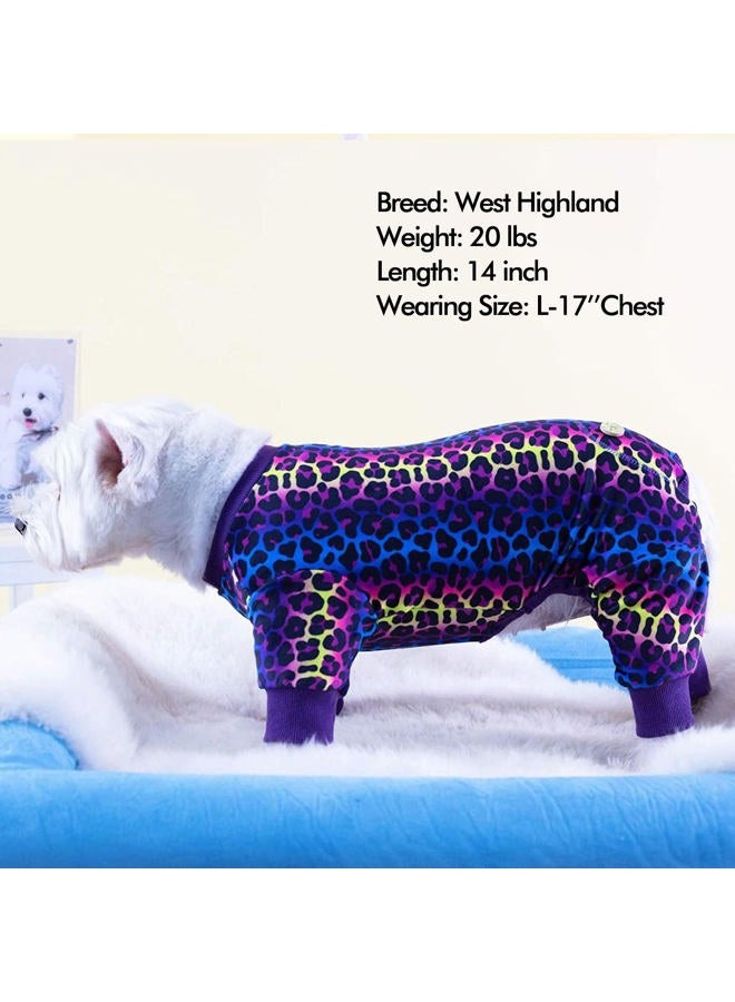 KYEESE Dog Pajamas Leopard Pet Costume Soft Surgery Recovery Suit Pajamas Large Sized Dog Pet Body Suits After Surgery Onesie Coat Cat Clothes - Image 5