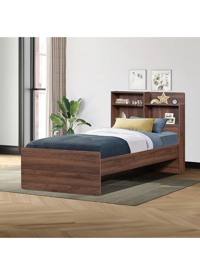 Home Box Vanilla Single Bed with Headboard Storage 208 x 80 x 100 cm  - Image 1