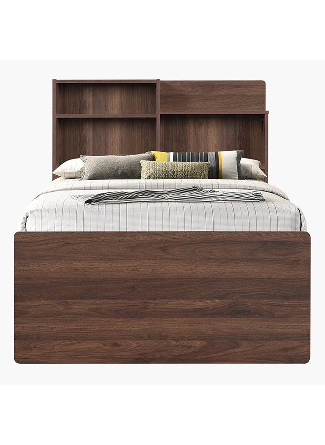 Home Box Vanilla Single Bed with Headboard Storage 208 x 80 x 100 cm  - Image 3