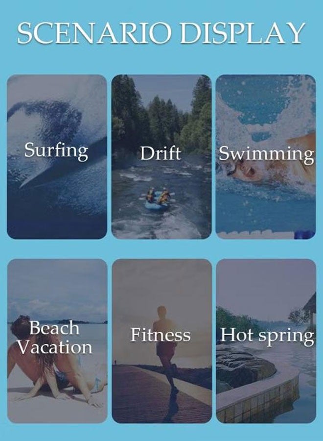 Joychic Men Swimming Trunks with Compression Liner Double Layer Quick Dry Beach Shorts with Adjustable Belt Loose Breath Swim Shorts Swimwear Bathing Suits for Beach and Swimming - Image 2