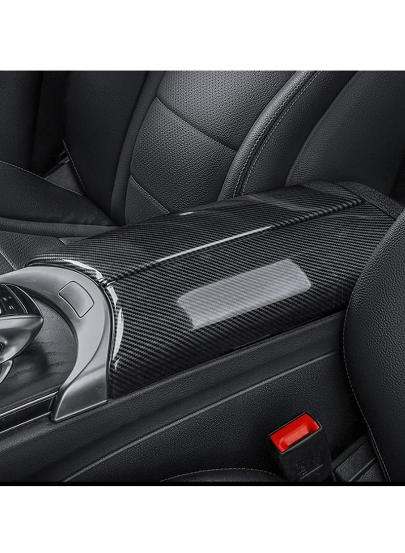 Captaintech Car Center Console Armrest Storage Box Cover for Mercedes Benz C Class W205 GLC Class X253, Middle Console Cover Protective Cushion Interior Center Storage Box Trim - Image 1