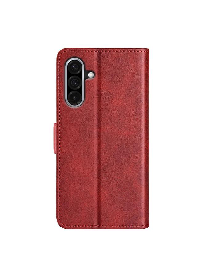 اس-توب جراب لهاتف Samsung Galaxy A36 مصنوع من الجلد مع مشبك مغناطيسي مزدوج الجوانب وقابل للطي أفقيًا - Image 3