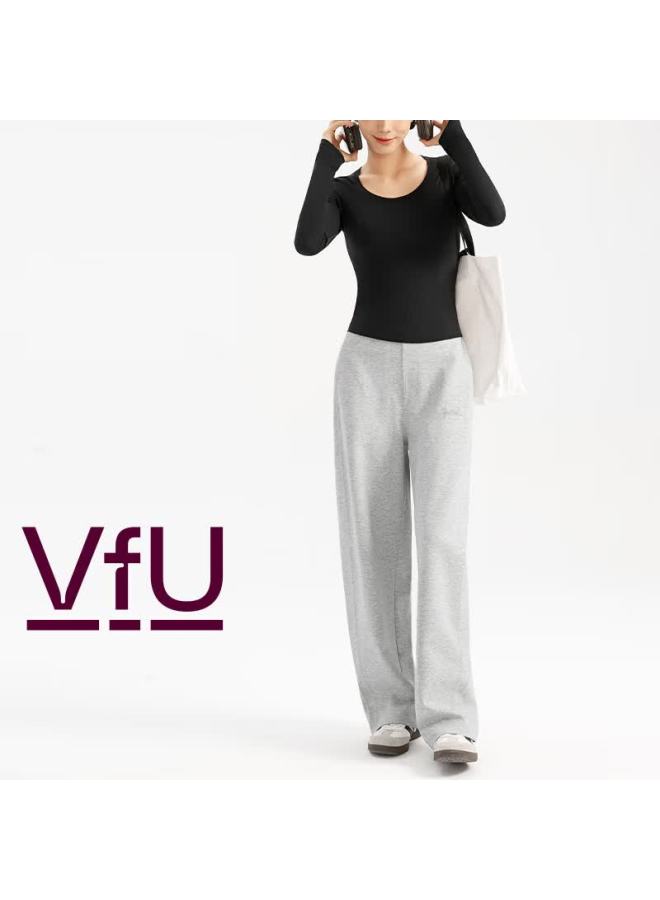 Vfu Women's Long Sleeve Yoga Top Quick-dry Sports Shirt Fitness T-shirt Slim Fit Base Layer Autumn Winter Black M - Image 4