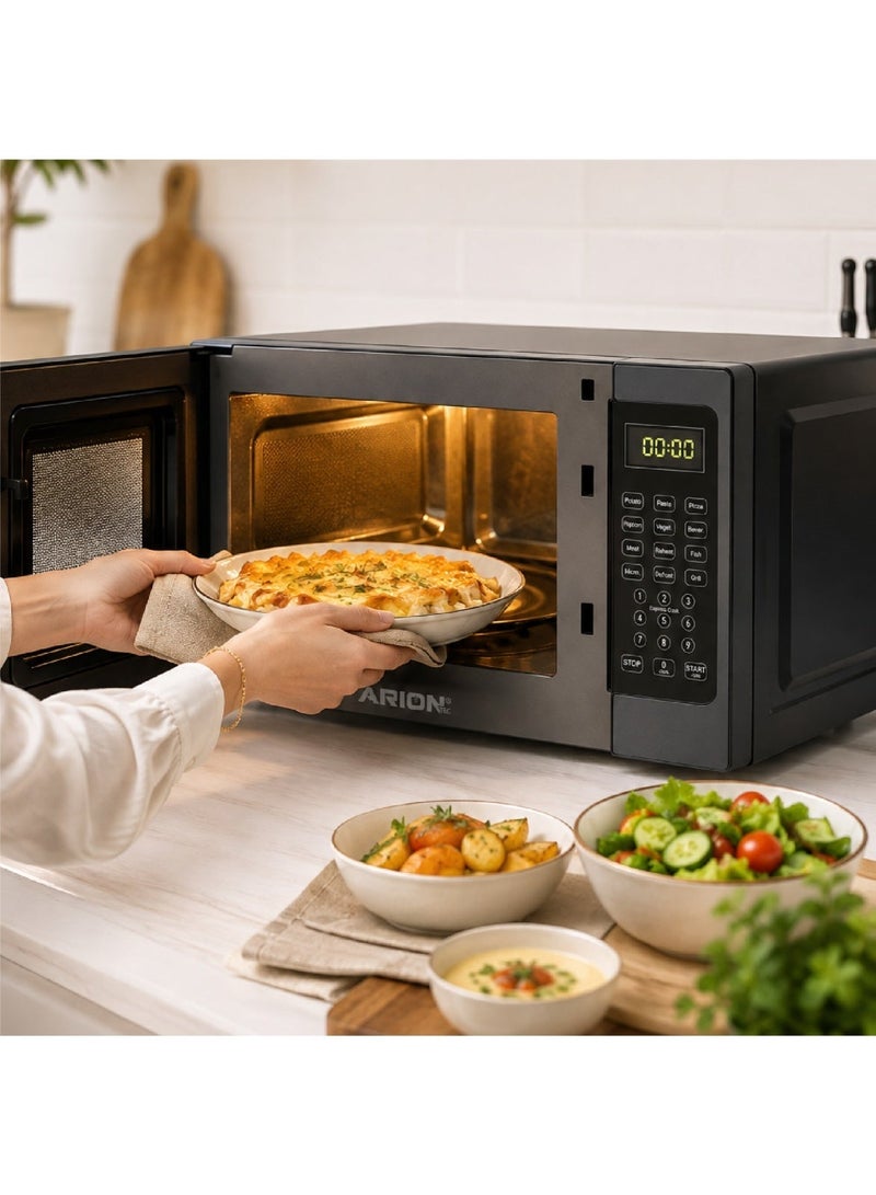 ARION Microwave Oven with Grill, Digital Control, 30 L, 950 W, AR-MWD-30 S, Black - Image 5