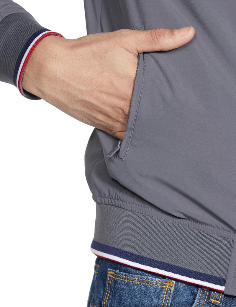 U.S. POLO ASSN. Solid Casual Jacket for Men - Regular Fit, Long Sleeves Mens Jacket - S, Grey - Image 4