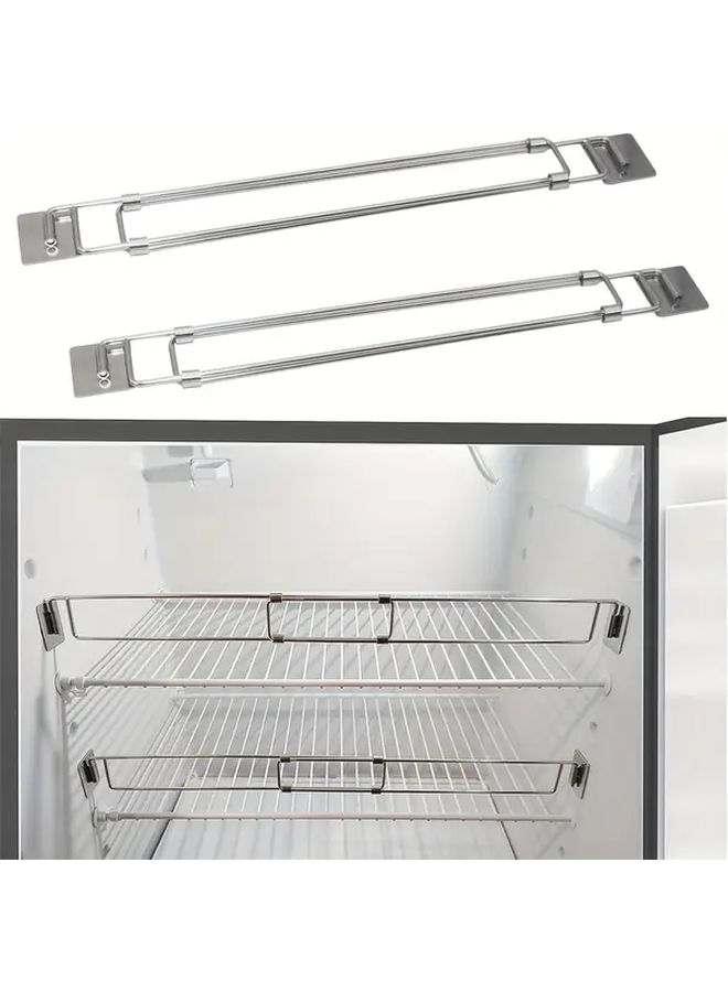 Stainless Steel Adjustable Fridge Pull Out Handle 12.5 22.5 Inch 1pc - Image 1