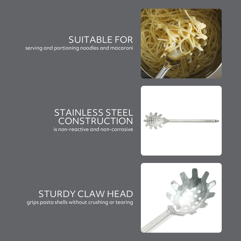 Sur La Table Kitchen Essential Steelhaus Stainless Steel Spaghetti Pasta Server - Image 3