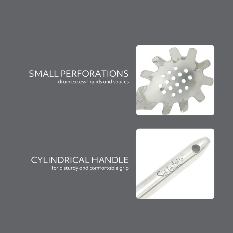 Sur La Table Kitchen Essential Steelhaus Stainless Steel Spaghetti Pasta Server - Image 4