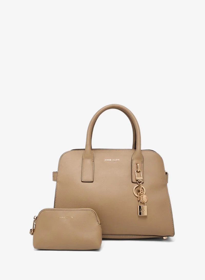 ANNE KLEIN Anne Klein Logo Detail Snap Closure Satchel Bag Set
