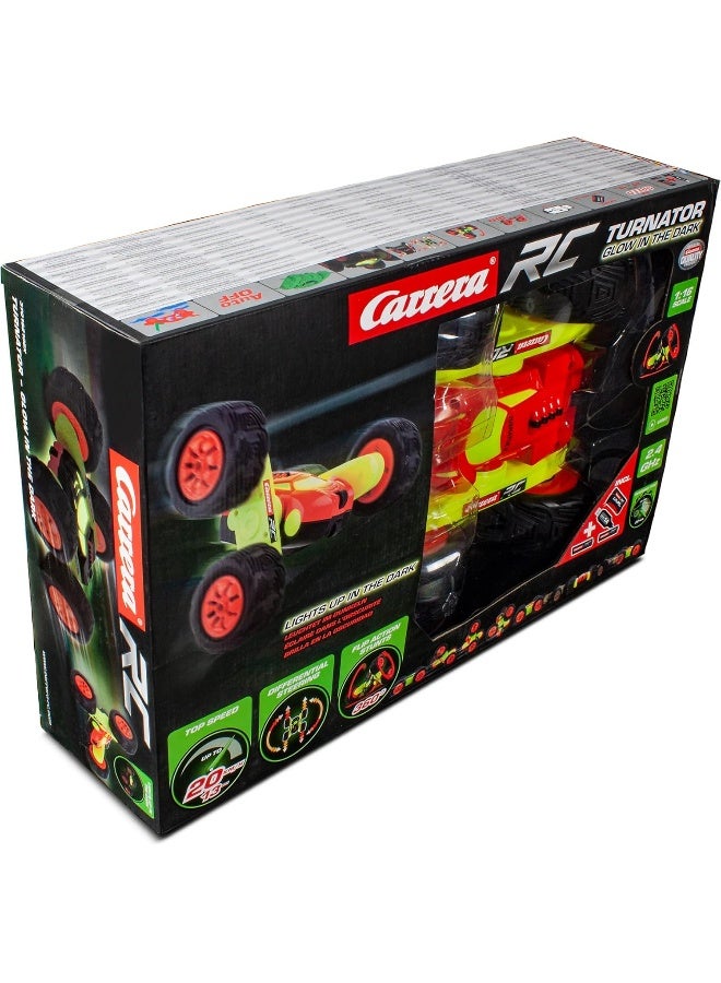 Carrera RC Turnator Glow in the Dark, Multicoloured I RC Beginner Model Car I 370162105X - Image 3