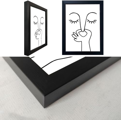 AIANHUA Black and White Bathroom Decor Wall Art Bad Smell Humorous Canvas Print Funny Guest Toilet Picture Artworks for bathroom walls Modern Minimalistic Bathroom Sign Accesories - Image 3