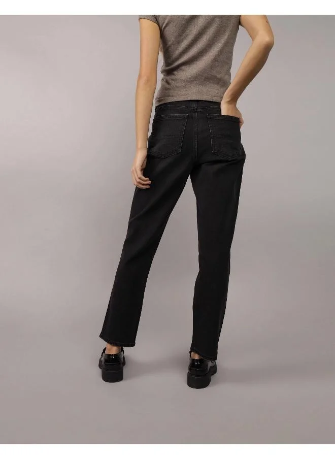 امريكان ايجل AE Stretch Super High-Waisted Ankle Straight Jean