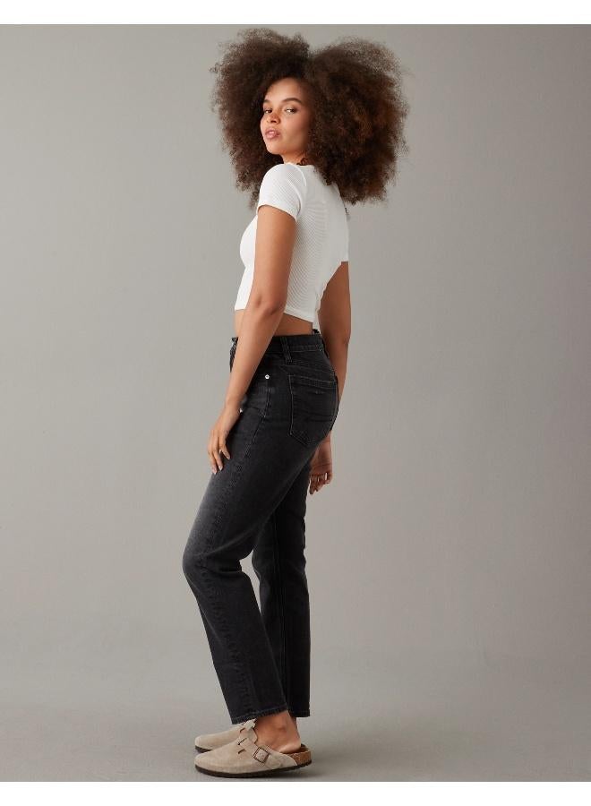 امريكان ايجل جينز مستقيم بخصر عالي جداً مطاطي - Image 5