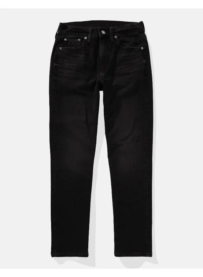 American Eagle AE Stretch Super High-Waisted Ankle Straight Jean