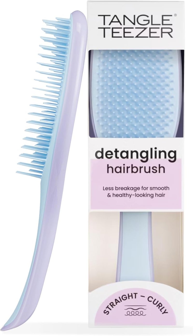 TANGLE TEEZER The Ultimate Detangler Hairbrush | For Wet & Dry Hair | Detangles All Hair Types | Reduces Breakage, Eliminates Knots | Two-Tiered Teeth & Comfortable Handle | Lilac Cloud Blue - Image 1