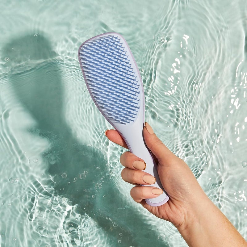 TANGLE TEEZER The Ultimate Detangler Hairbrush | For Wet & Dry Hair | Detangles All Hair Types | Reduces Breakage, Eliminates Knots | Two-Tiered Teeth & Comfortable Handle | Lilac Cloud Blue - Image 5