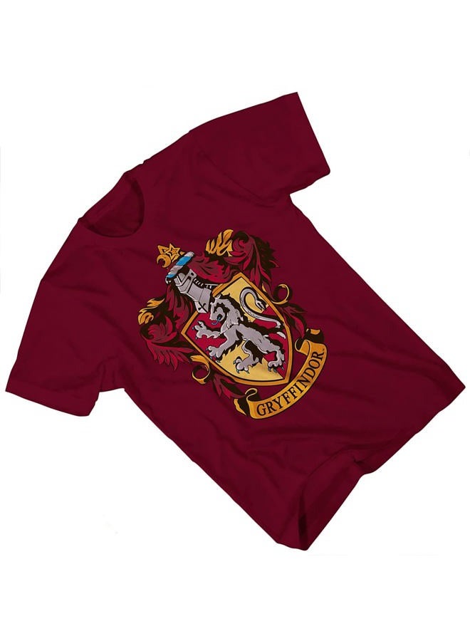 Harry Potter Boys Hogwarts T-Shirt Hogwarts Wizardry Shirt (Maroon, Small) - Image 3